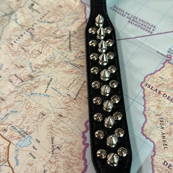 Spiked Rivet Studded Adjustable Pu Leather Pet Collars for Cats Puppy Dogs - Picture 7 of 7